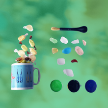 Load image into Gallery viewer, Sea Glass Craft Kit, Beach Decor, DIY, Coastal Decor, Nautical Crafts, Ocean Theme Crafts, Crafting for Wellbeing | by Victory In Wellness