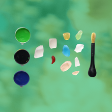 Load image into Gallery viewer, Sea Glass Craft Kit, Beach Decor, DIY, Coastal Decor, Nautical Crafts, Ocean Theme Crafts, Crafting for Wellbeing | by Victory In Wellness
