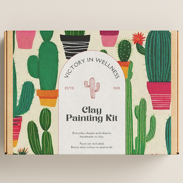 Desert Cacti Paint By Numbers Kit, Succulent Painting, DIY Art Project | by Victory In Wellness
