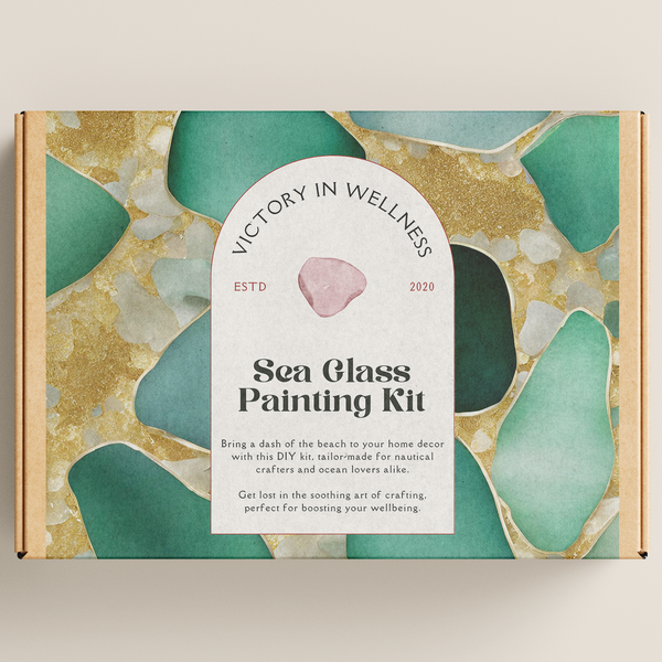 Sea Glass Craft Kit, Beach Decor, DIY, Coastal Decor, Nautical Crafts, Ocean Theme Crafts, Crafting for Wellbeing | by Victory In Wellness