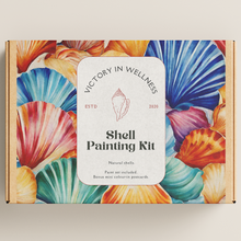 Load image into Gallery viewer, DIY Shell Painting Kit, Ocean-Themed Craft Activity for Adults and Kids, Includes Shells, Acrylic Paints, and Brushes | by Victory In Wellness