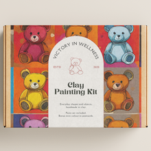 Load image into Gallery viewer, Teddy Paint By Numbers Kit, Teddy Bear Art, DIY Acrylic Painting Activity, Great Gift Idea | by Victory In Wellness