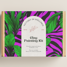 Load image into Gallery viewer, Zebra Plant Paint By Numbers Kit, Purple and Green Leaves, DIY Adult Craft Set, Relaxing Indoor Activity | by Victory In Wellness
