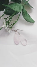 Load and play video in Gallery viewer, Rose Quartz Sterling Silver Earrings, Rose Quartz Earrings, Rose Quartz Drop Earrings | by nlanlaVictory