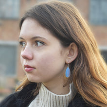 Load image into Gallery viewer, Sea Glass Opal Sterling Silver Earrings, Minimalist Earrings, Bloom Collection | by nlanlaVictory