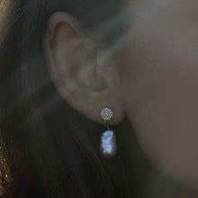 Load image into Gallery viewer, Sterling Silver Stud Earrings With Silver Freshwater Pearls | by nlanlaVictory