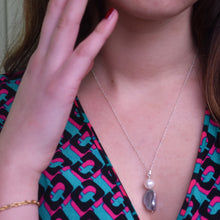 Load image into Gallery viewer, Silver Freshwater Pearl 925 Sterling Silver Necklace | by nlanlaVictory