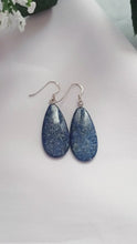 Load and play video in Gallery viewer, Lapis Lazuli Sterling Silver Earrings, Lapis Lazuli Earrings, Lapis Lazuli Drop Earrings | by nlanlaVictory