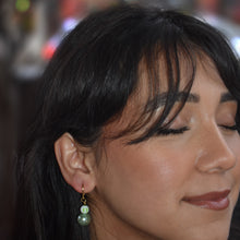 Load image into Gallery viewer, Huggie Earrings, Green Earrings, Statement Earrings | by lovedbynlanla