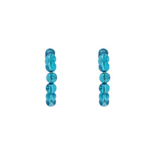 Load image into Gallery viewer, Blue bubblegum hoop earrings, statement accessories, playful earrings | by lovedbynlanla