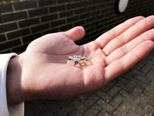 Load image into Gallery viewer, Sterling Silver Round Cufflinks, Sterling Silver Cufflinks | by nlanlaVictory