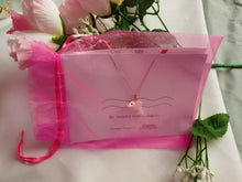 Load image into Gallery viewer, Dolphin necklace on 18 inch Sterling Silver Chain, Be Smarter Than A Dolphin Message, Personalised Gift, Affirmation Necklace, Affirmation Gift, Unique Gift Idea | by nlanlaVictory