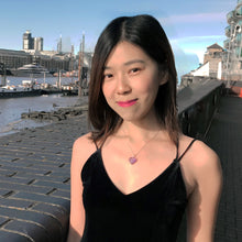 Load image into Gallery viewer, Blue Quartz Necklace, Blueberry Quartz Gemstone, Gemstone Pendant Necklace on 925 Sterling Silver