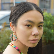 Load image into Gallery viewer, Watermelon hoop earrings | by Ifemi Jewels