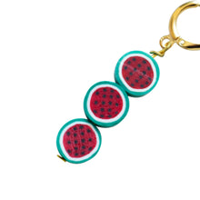 Load image into Gallery viewer, Watermelon fruit huggie earrings | by Ifemi Jewels