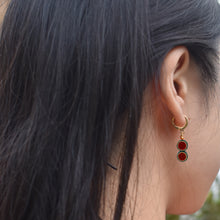 Load image into Gallery viewer, Watermelon fruit huggie earrings | by Ifemi Jewels