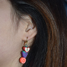 Load image into Gallery viewer, Mismatched Fruit Huggie Earrings | by Ifemi Jewels