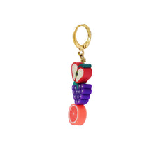 Load image into Gallery viewer, Fruit Single Huggie Earring | by Ifemi Jewels