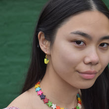 Load image into Gallery viewer, White grape fruit huggie earrings | by Ifemi Jewels