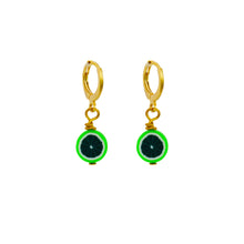 Load image into Gallery viewer, Green Melon fruit huggie earrings | by Ifemi Jewels