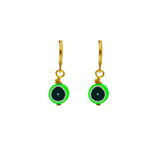 Load image into Gallery viewer, Green Melon fruit huggie earrings | by Ifemi Jewels