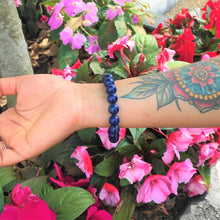 Load image into Gallery viewer, Lapis Lazuli Bracelet, Lapis Lazuli Stretch Bracelet | by nlanlaVictory