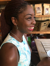 Load image into Gallery viewer, Purple Wisdom Hearts Earrings, Playing Cards inspired Queen of Hearts | by lovedbynlanla