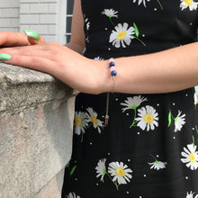 Load image into Gallery viewer, Rose Quartz and Lapis Lazuli Bracelet, Friendship Bracelet | by nlanlaVictory