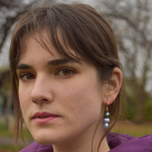 Load image into Gallery viewer, Freshwater Pearl huggie earrings | by Ifemi Jewels