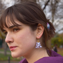 Load image into Gallery viewer, Lilac purple freshwater pearl earrings | by Ifemi Jewels