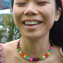 Load image into Gallery viewer, Multicoloured Star Beaded Choker Necklace | by Ifemi Jewels