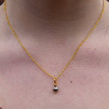 Load image into Gallery viewer, Minimalist Faceted Bronze Pyrite Gemstone Necklace | by Ifemi Jewels