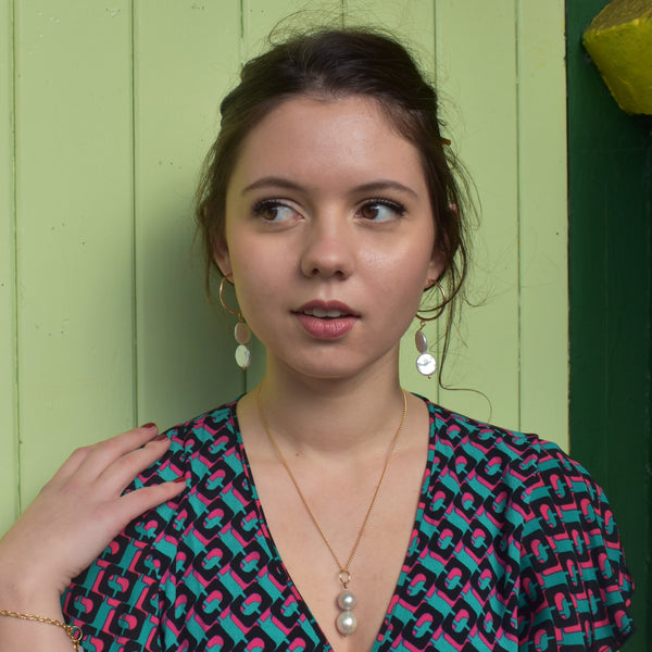 Silver freshwater pearl pendant | by Ifemi Jewels