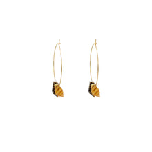 Load image into Gallery viewer, Triple Mini Shell Gold Hoop Earrings | by Ifemi Jewels
