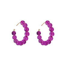 Load image into Gallery viewer, Pink Bubblegum Hoop Earrings, Bubblegum Earrings, Statement Hoop Earrings, Playful Pink Earrings, Pink Hoops | by lovedbynlanla