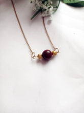 Load image into Gallery viewer, Jasper Gold Vermeil Necklace, Red Jasper Necklace, Gemstone Pendant Necklace | by nlanlaVictory