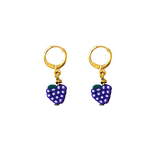 Load image into Gallery viewer, Grapes Fruit Huggie Earrings | by Ifemi Jewels