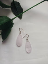 Load image into Gallery viewer, Rose Quartz Sterling Silver Earrings, Rose Quartz Earrings, Rose Quartz Drop Earrings | by nlanlaVictory
