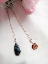 Load image into Gallery viewer, Sodalite Sterling Silver Necklace, Sodalite Pendant Necklace, Gemstone Necklace | by nlanlaVictory