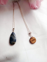 Load image into Gallery viewer, Sodalite Sterling Silver Necklace, Sodalite Pendant Necklace, Gemstone Necklace | by nlanlaVictory