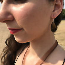 Load image into Gallery viewer, Tiger Eye Sterling Silver Earrings, Tiger Eye Teardrops, Tiger Eye Drop Earrings, Gemstone Earrings | by nlanlaVictory