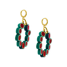Load image into Gallery viewer, Watermelon hoop earrings | by Ifemi Jewels