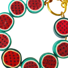 Load image into Gallery viewer, Watermelon hoop earrings | by Ifemi Jewels