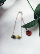 Load image into Gallery viewer, Yellow Turquoise with Swarovski Pearl Bracelet, Adjustable Sterling Silver Bracelet, Yellow Turquoise Bracelet | by nlanlaVictory