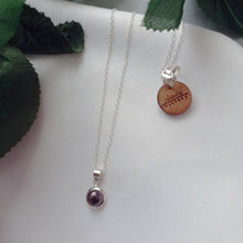 Load image into Gallery viewer, Black Freshwater Pearl Encased In Sterling Silver, .925 Sterling Silver Necklace, Bloom Collection | by nlanlaVictory