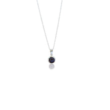 Load image into Gallery viewer, Black Freshwater Pearl Encased In Sterling Silver, .925 Sterling Silver Necklace, Bloom Collection | by nlanlaVictory