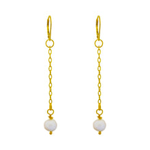Load image into Gallery viewer, Freshwater Pearl Yellow Gold Vermeil, 9k or 18k Earrings, Bloom Collection | by nlanlaVictory