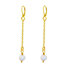 Load image into Gallery viewer, Freshwater Pearl Yellow Gold Vermeil, 9k or 18k Earrings, Bloom Collection | by nlanlaVictory