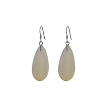 Load image into Gallery viewer, Sea Glass Opal Sterling Silver Earrings, Minimalist Earrings, Bloom Collection | by nlanlaVictory