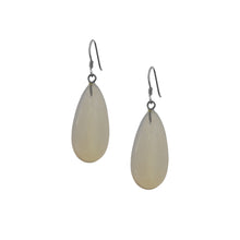 Load image into Gallery viewer, Sea Glass Opal Sterling Silver Earrings, Minimalist Earrings, Bloom Collection | by nlanlaVictory